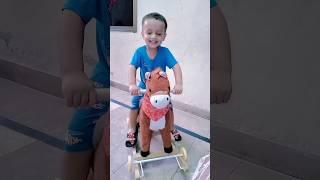 Azlan riding horse  #azlanvlogs #cute #shorts #horse