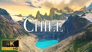 FLYING OVER CHILE (4K Video UHD) - Relaxing Music With Beautiful Nature Video For Relaxation On TV