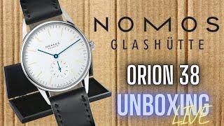 Nomos Orion 38 Unboxing