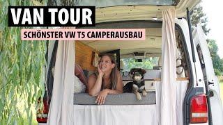 VAN TOUR | VW T5 DIY Camper Ausbau | mobiler Strom & fließend Wasser