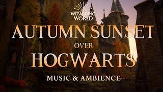 Autumn Sunset over Hogwarts | Peaceful Harry Potter Music & Ambience | 3 Hours