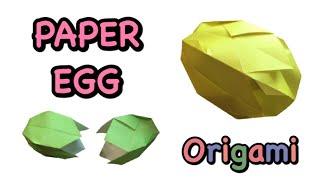 [Origami] Easy! PAPER EGG for Easter (No Music)