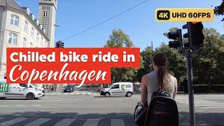 Smooth 4K UHD 60fps bike ride through central Copenhagen to the cool Vesterbro neighbourhood