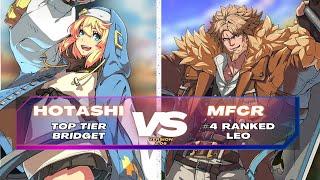 GGST ▰ Hotashi (Top Ranked Bridget) vs MFCR (#4 Ranked Leo). Guilty Gear Strive Matchup