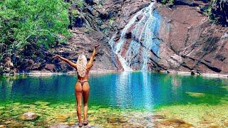 TROPICAL ISLAND CAMPING ️WATERFALLS, SPEARING - absolute paradise 