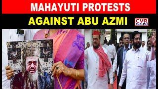 Shiv Sena Workers Protest In Pune Against SP MLA Abu Azmi Over Aurangzeb Remark |CVR English