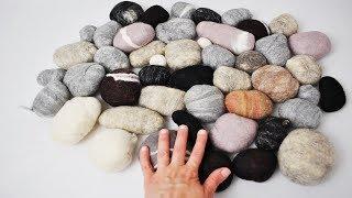 Easy DIY Stone Felted Rug (Lightening Quick Method)