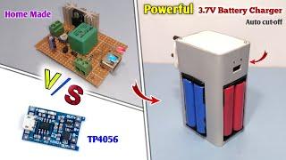 How to Make Powerful 3.7V Lithium Battery Charger | Auto Cut-Off Battery Charger | Automatic Charger