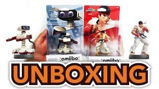 Super Smash Bros. Ryu / R.O.B Famicom Colors Amiibo Unboxing (Wii U / 3DS ) !!