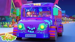 Räder am Monster Bus Geht Rund und Rund + mehr Sammlungen animierter Videos für Babys