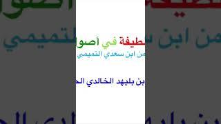 رسالة لطيفة في أصول الفقه (١١)