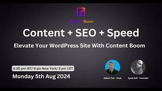 Content Boom Lifetime Deal: Elevate Your WordPress Site with Content + SEO + Speed