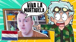 ¡UN YOUTUBER HOLANDES GRABA CONMIGO Y DICE "VIVA LA MORTADELA"!  Roblox