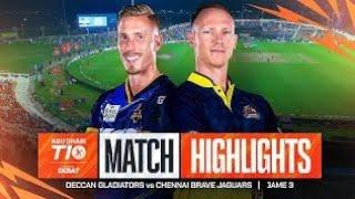 Abu Dhabi T10 2024 I Match 3 Highlights_ Deccan Gladiators vs Chennai Brave Jaguars _ Season 8