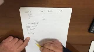 5A CALCOLO DEL TIR (Tasso Interno di Rendimento) - UN SOLO CAPITALE (Videolezione Prof.  Barbata)