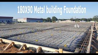 how to pour a concrete slab -  steel /metal building | concrete foundation （part 1）