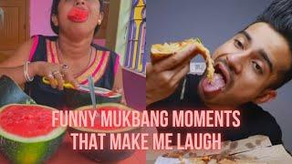 FUNNIEST mukbang moments that make me LAUGH