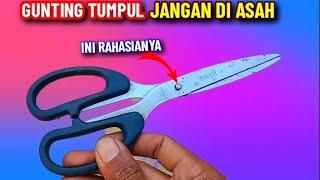 KENAPA NGGAK TAU DARI DULU!! CARA MENAJAMKAN GUNTING TUMPUL TANPA DI ASAH, TAJAM SEPERTI BARU LAGI