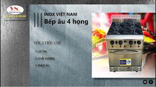 Bếp Âu 4 họng có lò nướng với mã sp: DRO4-17