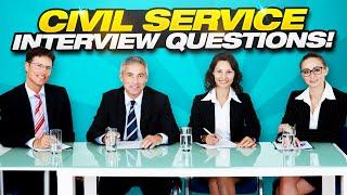 CIVIL SERVICE INTERVIEW QUESTIONS & ANSWERS! (How To PASS A Civil Service Behaviours Interview!)