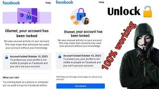 your account has been locked facebook get started problem 2024