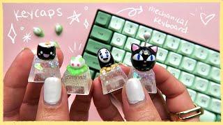 Making Cute Custom Keycaps with Resin and Polymer Clay + Keyboard Modding  CoolRiceBunnies