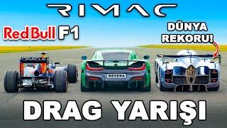 F1 vs Dünyanın EN HIZLI Hiper Arabaları: DRAG YARIŞI