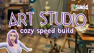 Eclectic Painting Studio | Lofi Speed Build | The Sims 4 (No CC)