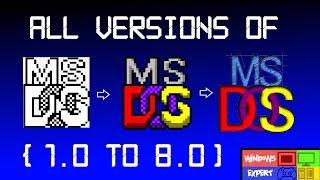 ALL VERSIONS OF MS-DOS (1.0-8.0)