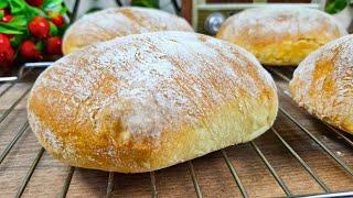 Liquid dough in 1 hour Italian bread No kneading, quick, easy and delicious ️