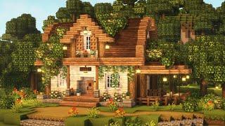[Minecraft]  Aesthetic Cottagecore House Tutorial / Cottage / Mizuno's 16 Craft Resource Pack