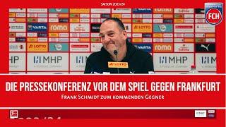 Die Pressekonferenz vor dem Spiel gegen Frankfurt