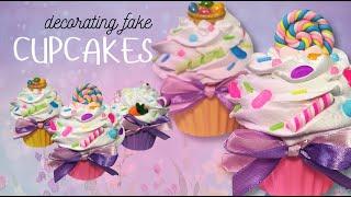 Side Hustle Crafter - DIY Tutorial -  DECORATING FAKE CUPCAKES - Playcode3 Fake Candies