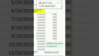 How to calculate Xirr | Detail video on channel #Shorts