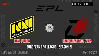 Dota 2 | Navi Jr vs DEC | EPL - S21 - BO3