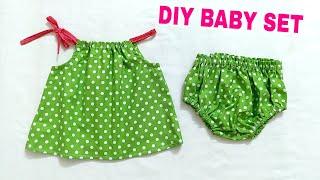 Diy Baby Dress Diaper Cover / Summer Baby Outfit Sewing Tutorial