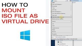  Mount an ISO file or CD/DVD Image File as a Virtual Drive