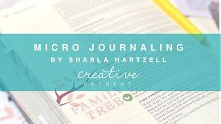 Micro Journaling | Bible Journaling with Sharla