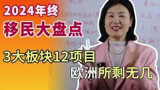 2024年终移民大盘点，3大板块12项目。欧洲依次关停、美加澳新政令人失望、护照接连涨价。【自由岛移民】#移民 #欧洲移民 #美国移民 #小国护照 #加拿大移民