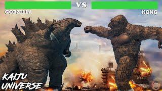 KAIJU UNIVERSE | Godzilla vs. Kong Aircraft Battle With Healthbars
