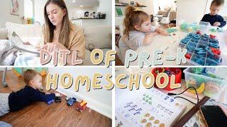 HOMESCHOOL DAY IN THE LIFE ️ | PRESCHOOL AT HOME | KAYLA BUELL
