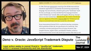 Deno v. Oracle: JavaScript Trademark Dispute