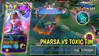 CARA MAIN PHARSA KETIKA KETEMU TIM TOXIC  |GAMEPLAY TOP GLOBAL PHARSA - MLBB