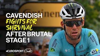 Mark Cavendish COMPLETES Stage 1 after suffering with sickness on Tour de France opener ‍️