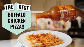 QUICK, EASY and DELICIOUS Buffalo Chicken Pizza!! | How to make it recipe!