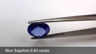 Natural Blue Sapphire - 6 Carats - by Gandhi Enterprises