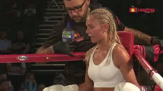 Naomi Powis Vs Kelly Reid - ISKA 49kg Kickboxing British Title - Leapfrog Fight Night Kickboxing