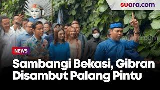 Disebut Cawapres Paling Keren, Gibran Senyum-senyum Disambut Palang Pintu Jawara Bekasi