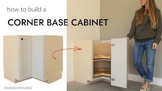 How to Build a Corner Base Cabinet with Bi-Fold Doors