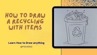 How to Draw a Recycling with Items